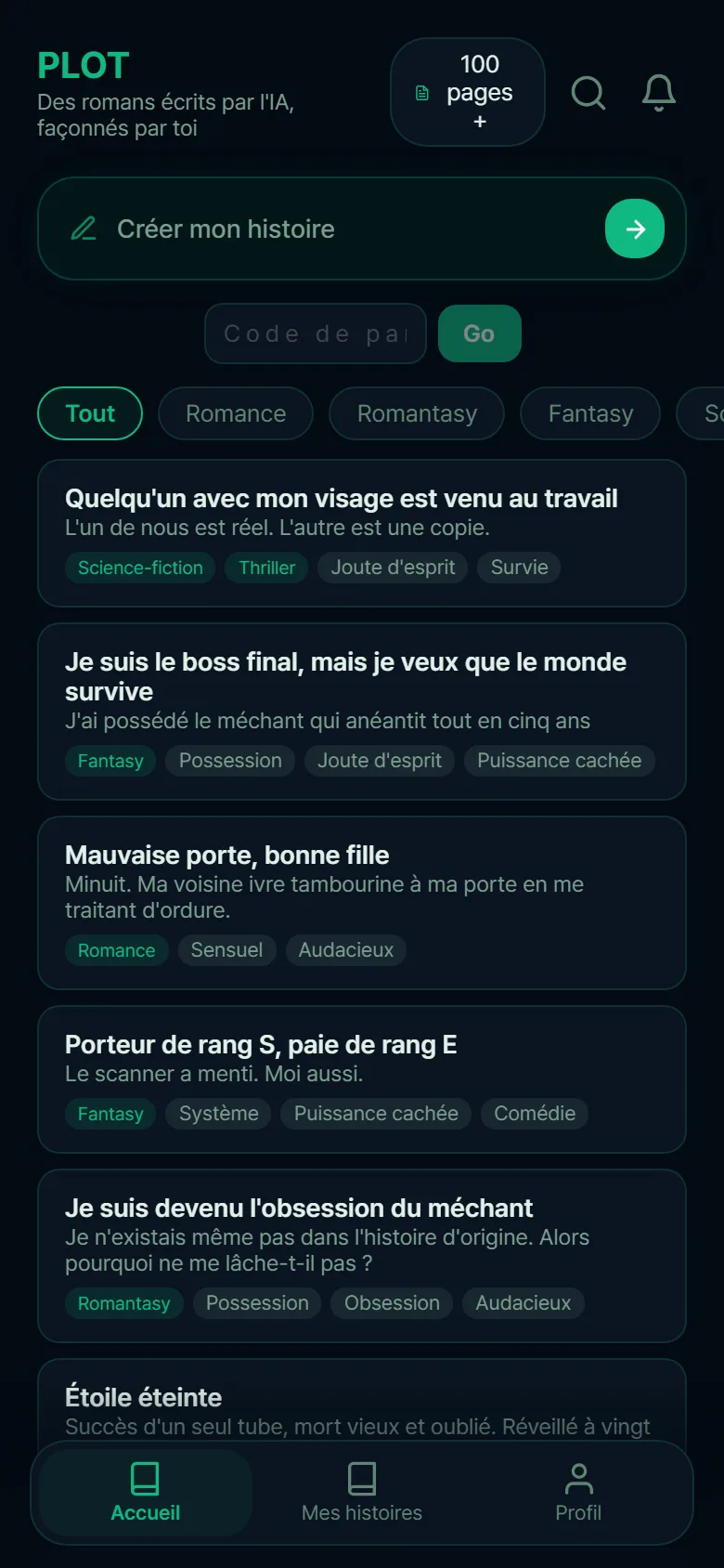 Scenario home