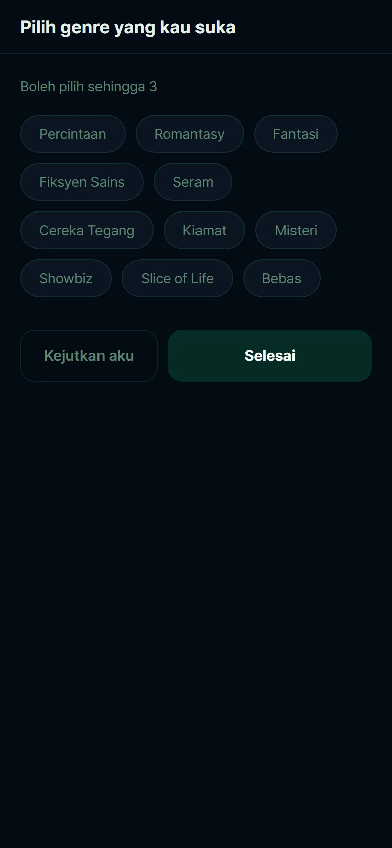 Genre picker