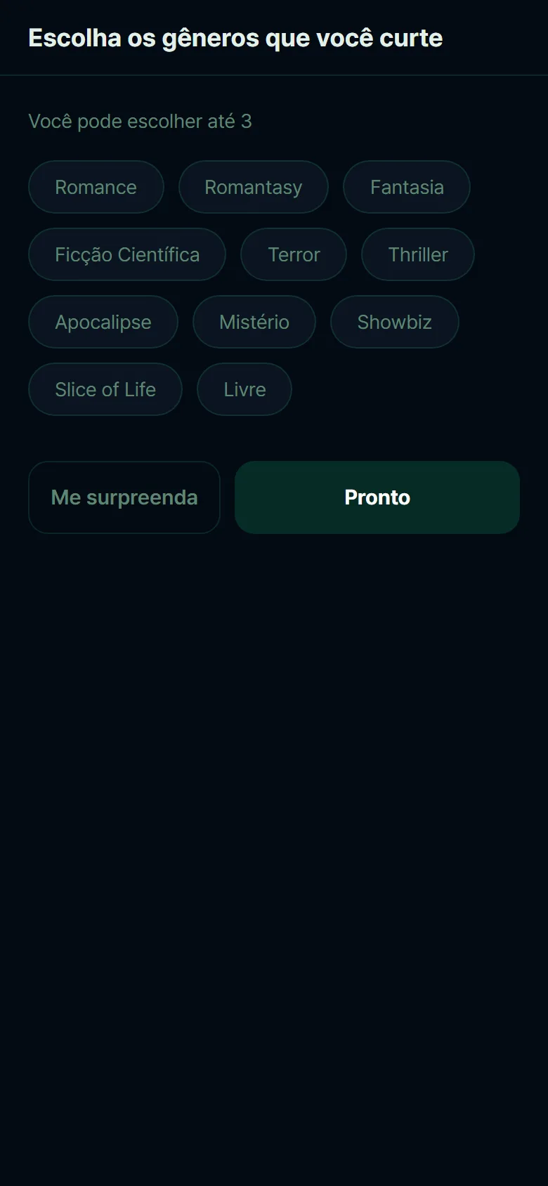 Genre picker